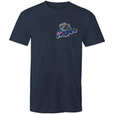 Broomys Garage - aussie flag - small logo - Mens T-Shirt