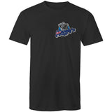 Broomys Garage - aussie flag - small logo - Mens T-Shirt