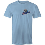 Broomys Garage - aussie flag - small logo - Mens T-Shirt