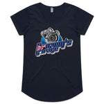 Broomys Garage - Aussie Flag - Womens Scoop Neck T-Shirt