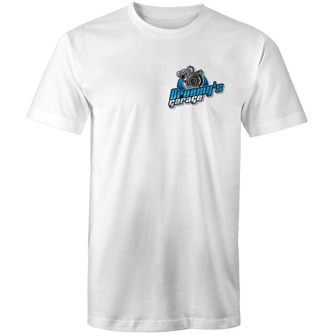 Broomys Garage - small logo - Mens T-Shirt