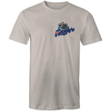 Broomys Garage - aussie flag - small logo - Mens T-Shirt