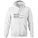 Backyard Mechanic Dictionary - Pocket Hoodie Sweatshirt